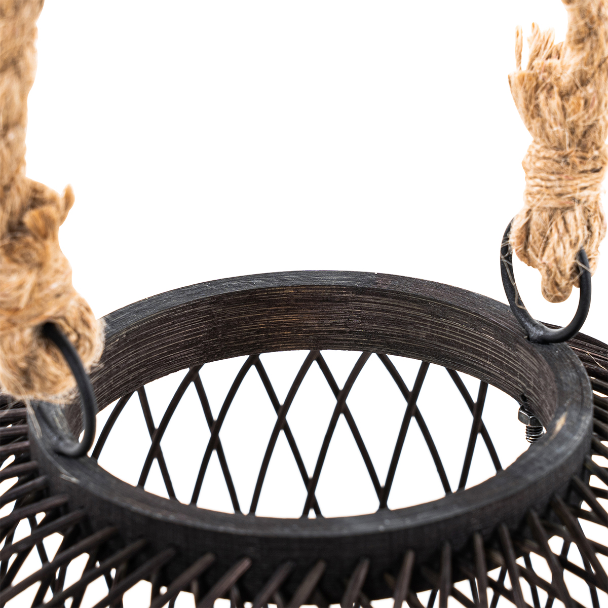Rustic Outdoor Table Lamp Black Rattan - Calamus