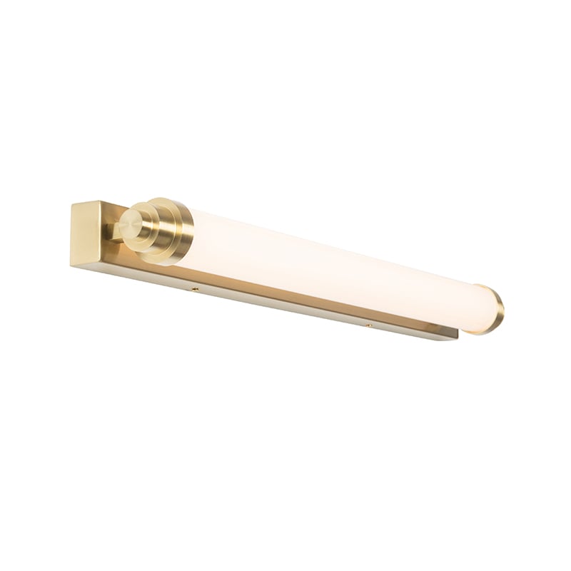 Wall Light White with Gold Incl. LED 3-Step Dimmable IP44 - Yordi