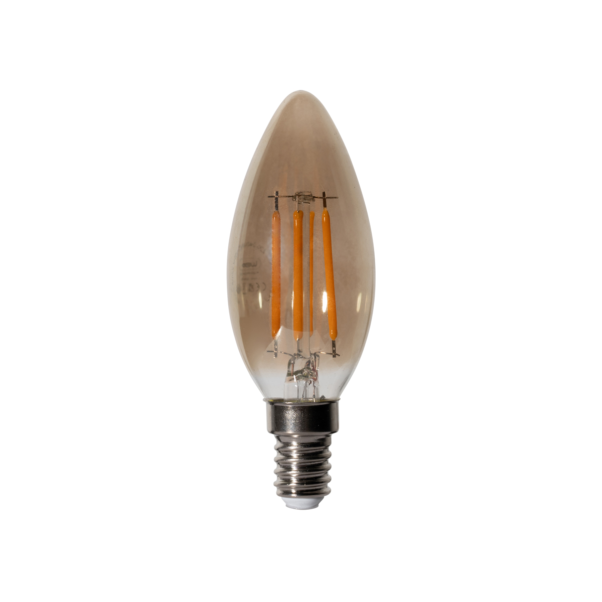Lot de 5 ampoules LED E14 à intensité variable B35 fumées 4W 300 lm 2200K