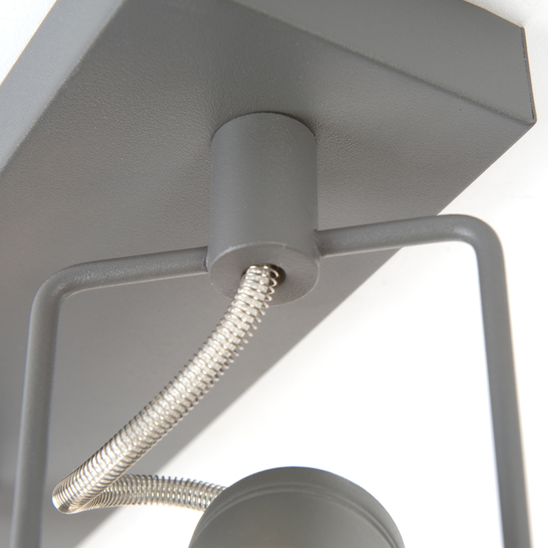 Foco industrial antracita 3 luces giratorio e inclinable - Suplux