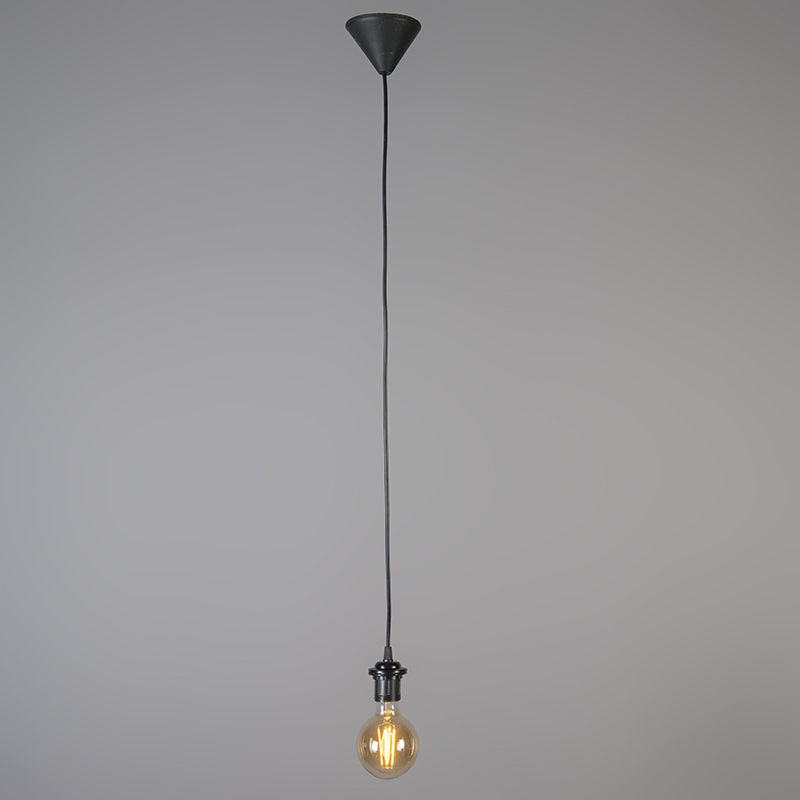 Lámpara colgante retro negra 50 cm - Granny Frame