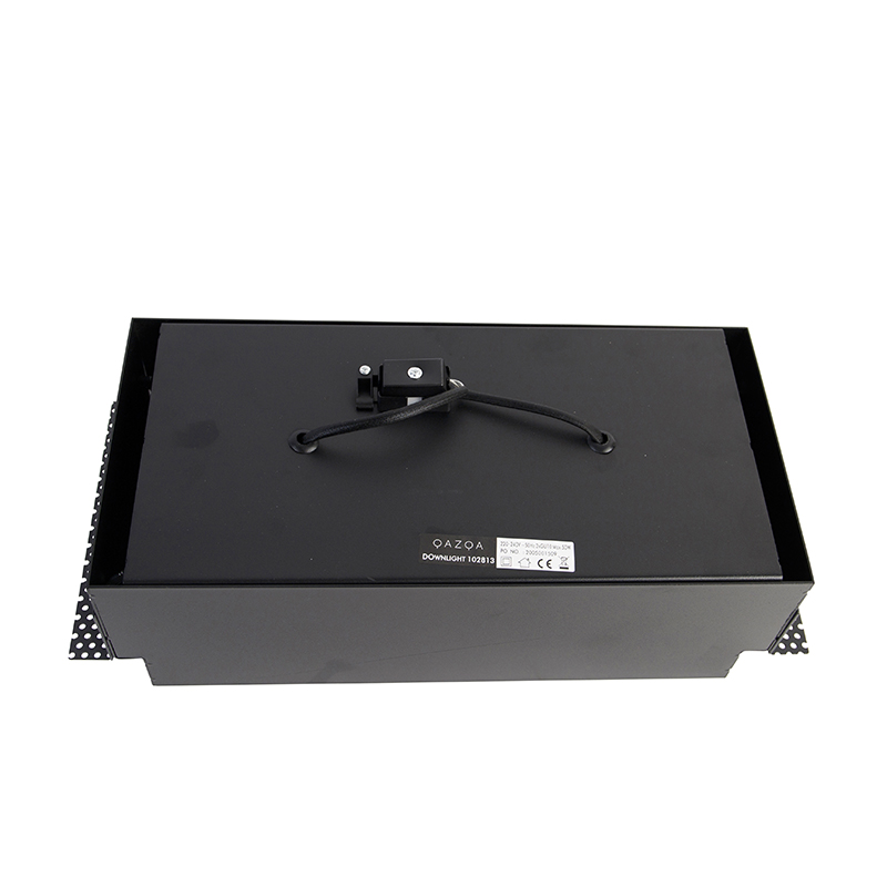 Recessed Spotlight Black GU10 AR111 Trimless 2-Light - Oneon
