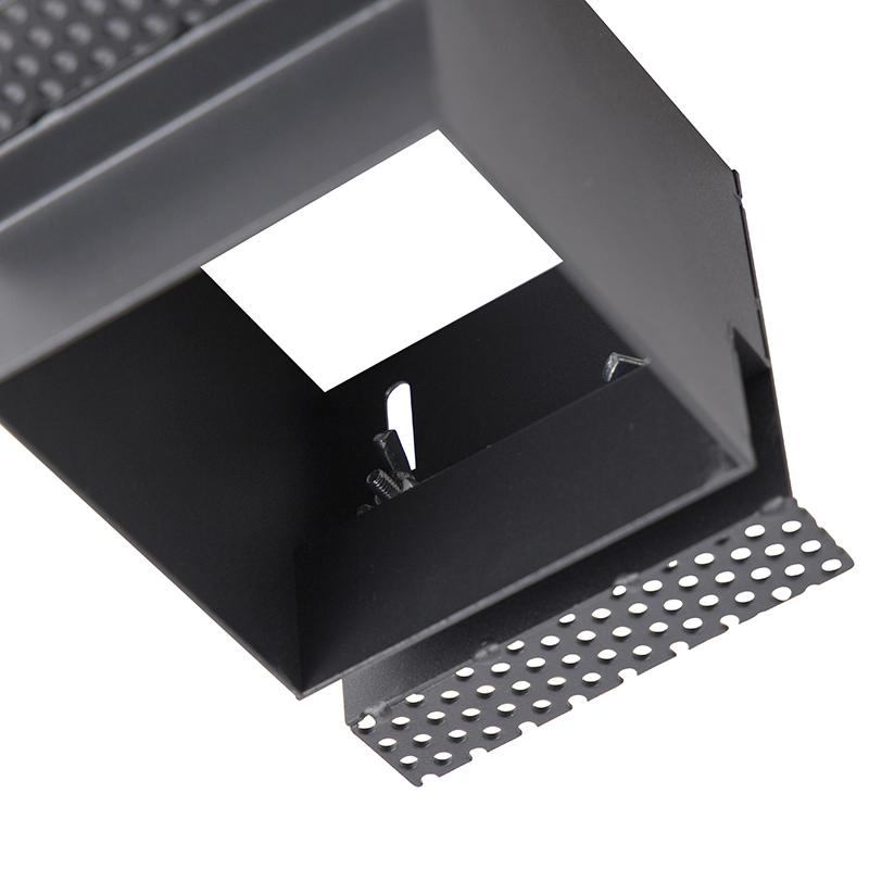 Spot encastré noir inclinable et orientable sans bordure - Oneon Honey