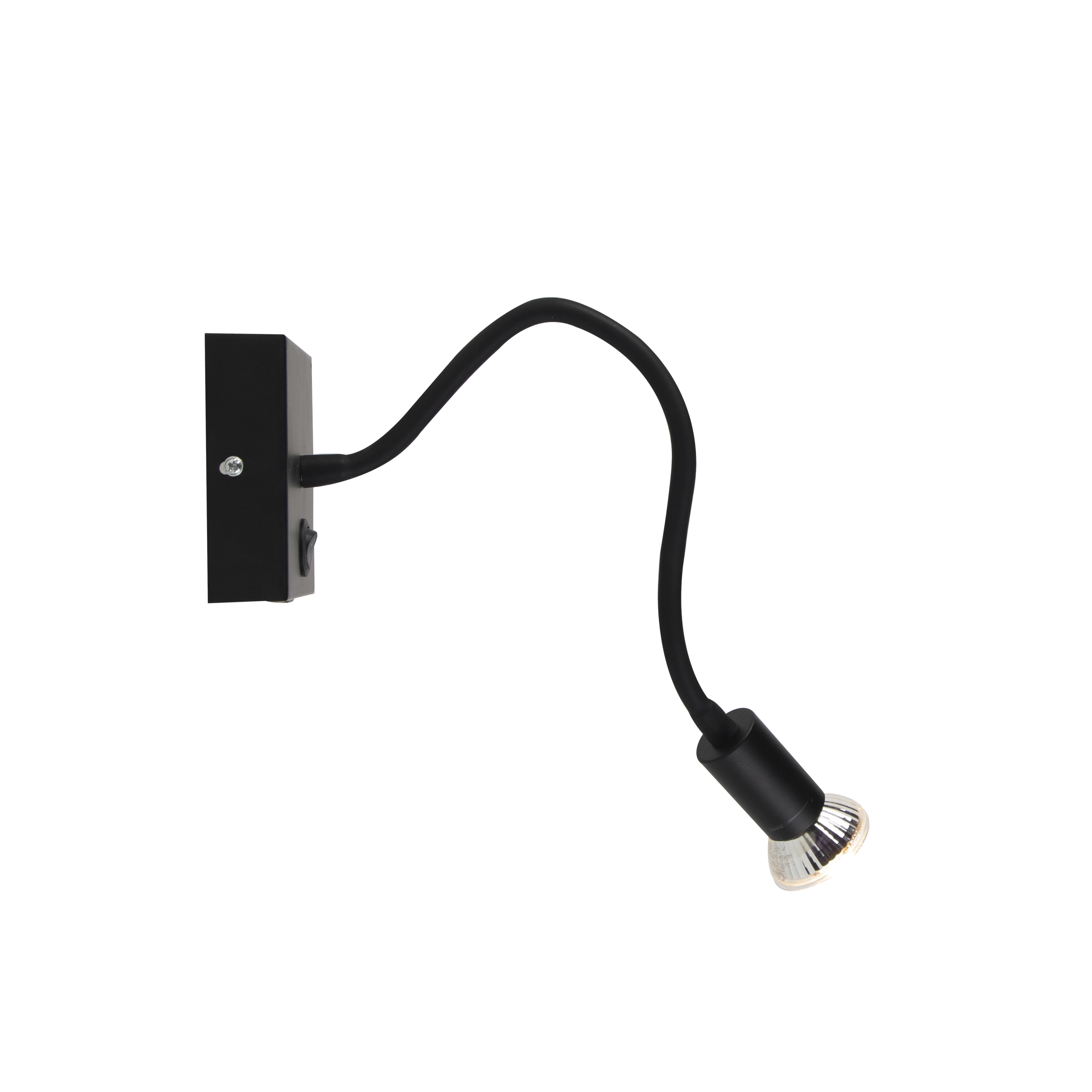 Lámpara de pared flexible moderna USB negra - Zeno
