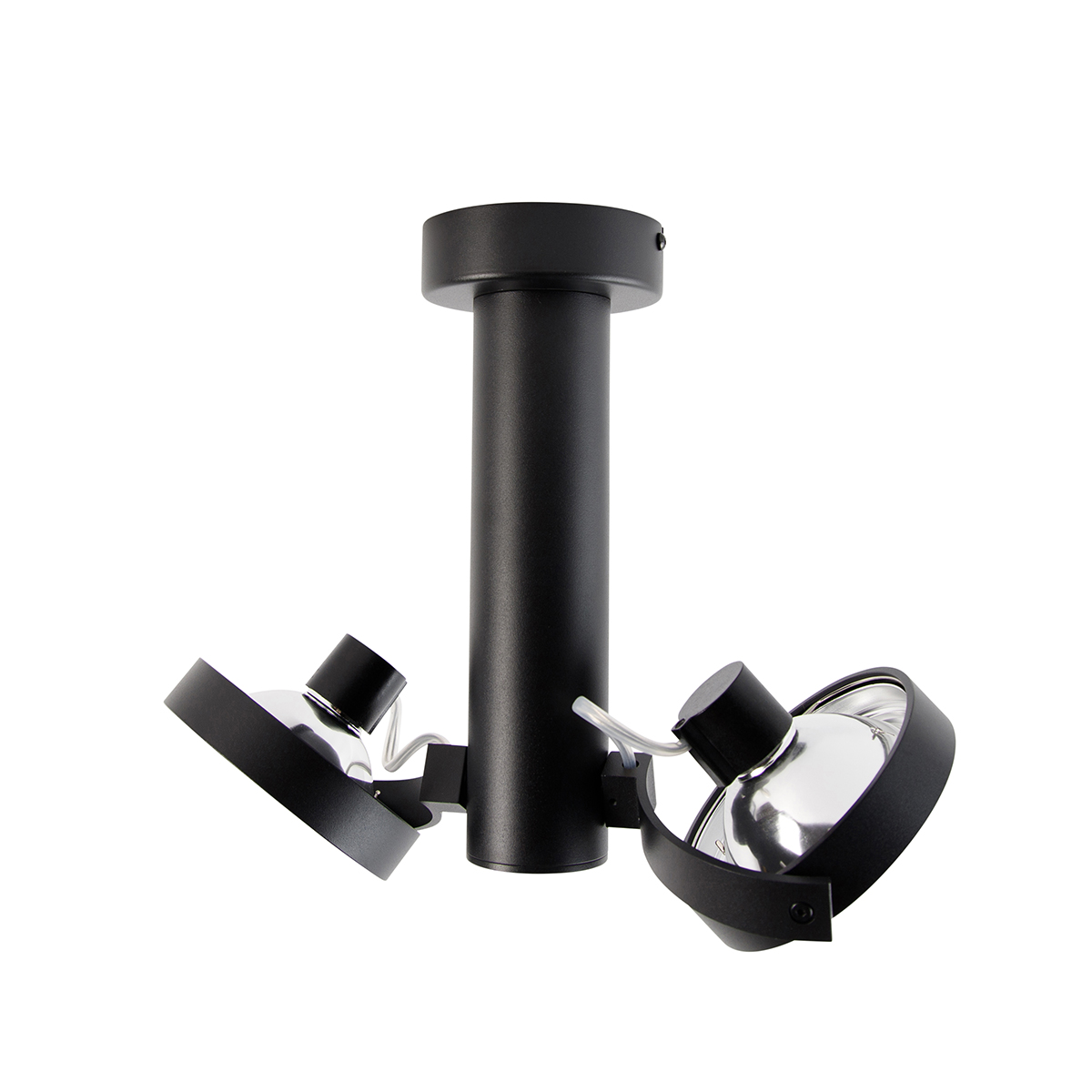 Foco moderno negro ajustable 2-luces - Goes
