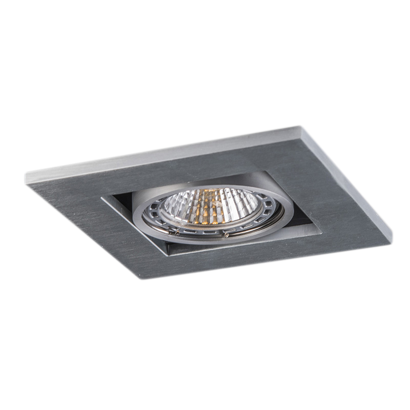 Set de 10 focos empotrables de acero - Qure