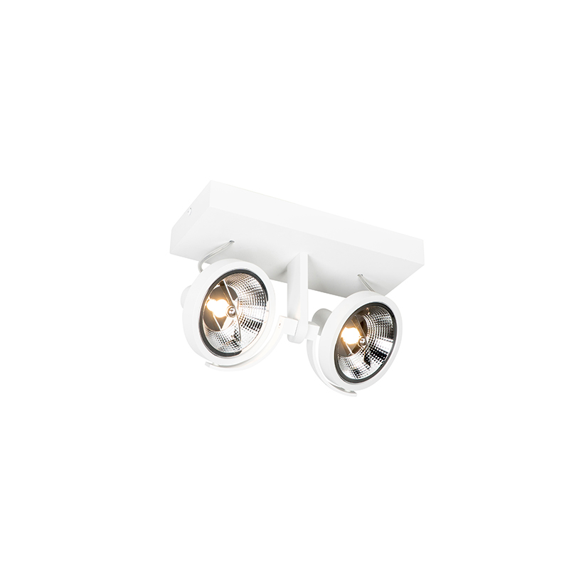 Foco moderno blanco 2 luces - Master 111