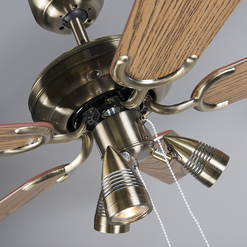 Ventilateur de plafond bronze Mistral 42 Qazqa Moderne Ventilateur de plafond bronze Mistral 42 Qazqa Moderne