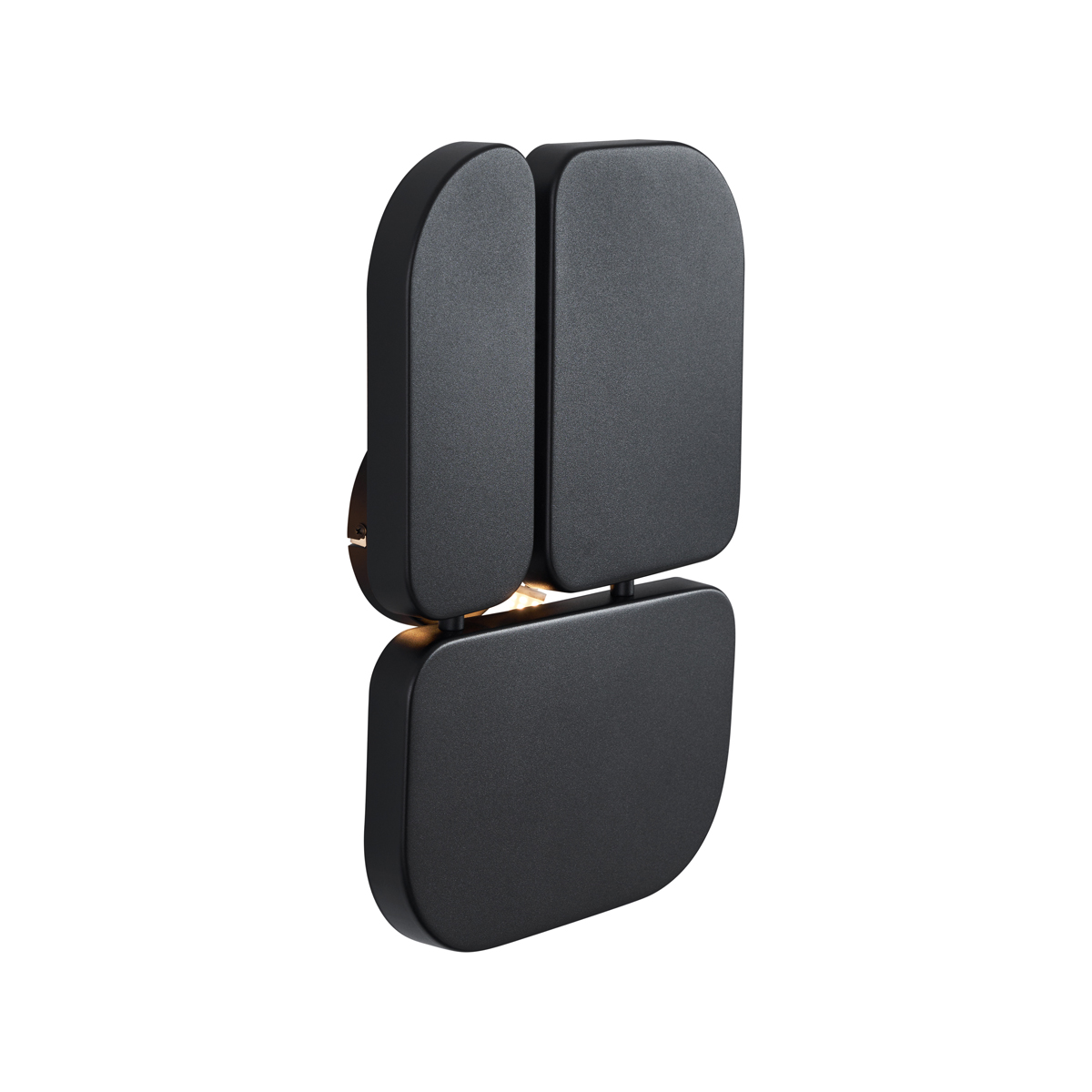 Lámpara de pared de diseño negra 3 luces - Planes