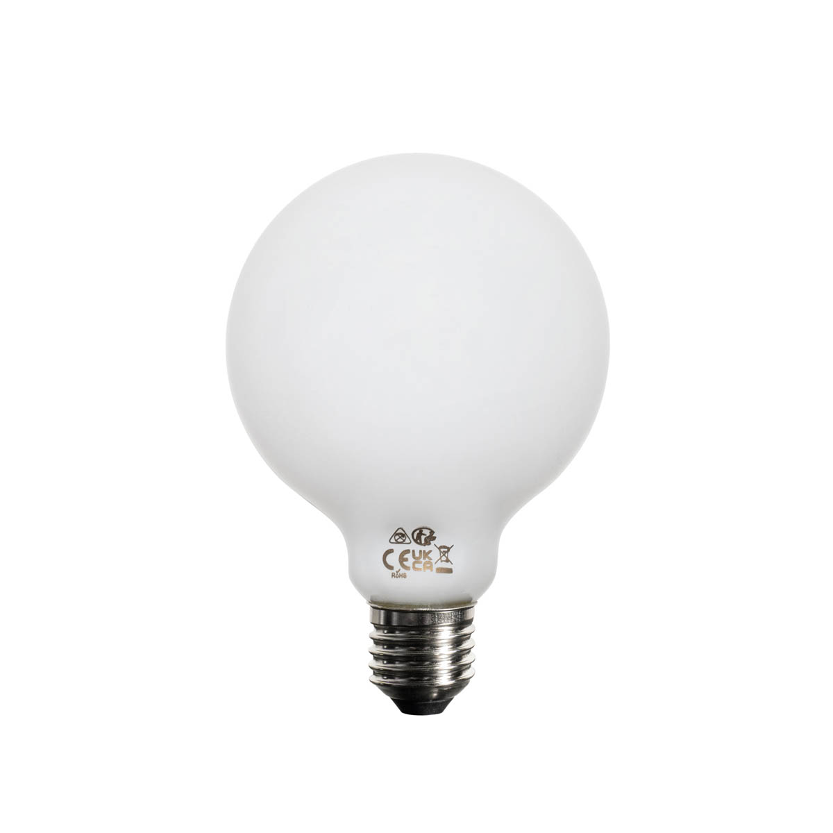 Set mit 5 E27 3-Stufen dimmbare LED-Glühbirne Opal G95 4W 450lm 2700K