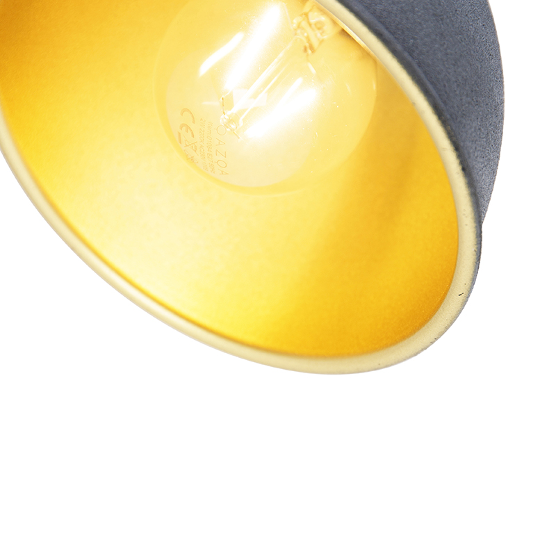Aplique industrial hormigón con cobre regulable - Liko