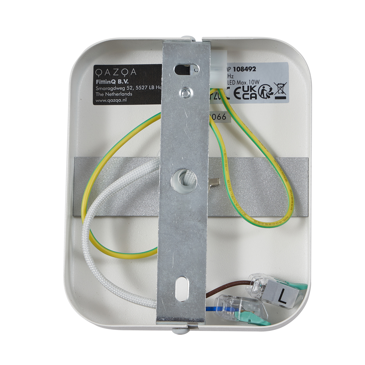 Foco de techo de diseño blanco GU10 70mm giratorio e inclinable - Vo