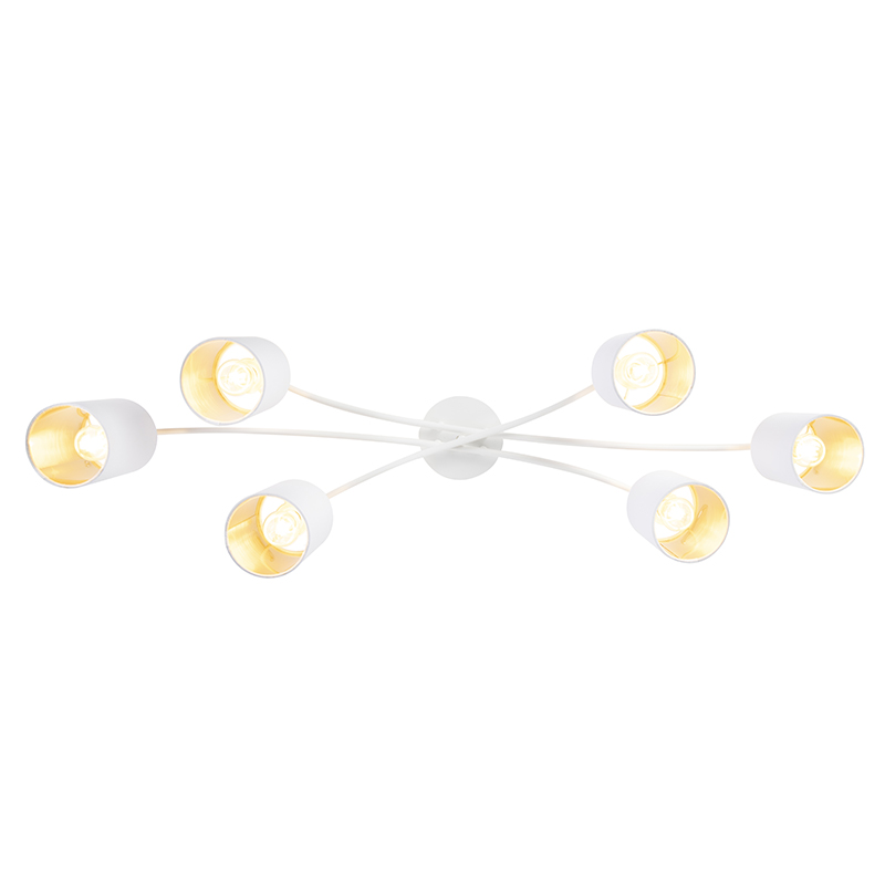 Plafón moderno blanco 6 luces - Lofty