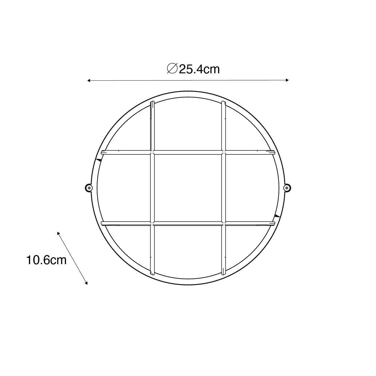 Lampada da parete per esterni industriale marrone ruggine IP44 - Hanneke
