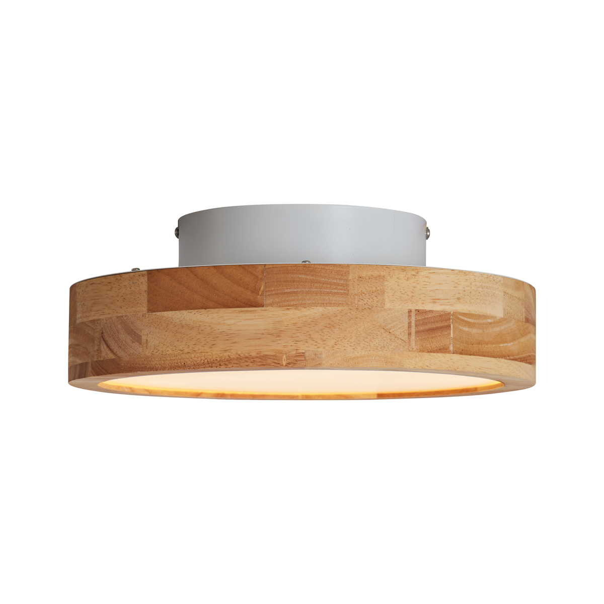 Plafón escandinavo de madera 30cm con LED regulable - Pecker