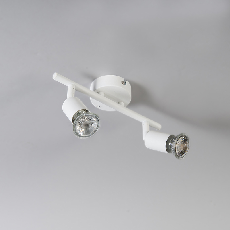 Modern Spot White Tiltable 2-Light - Jeany