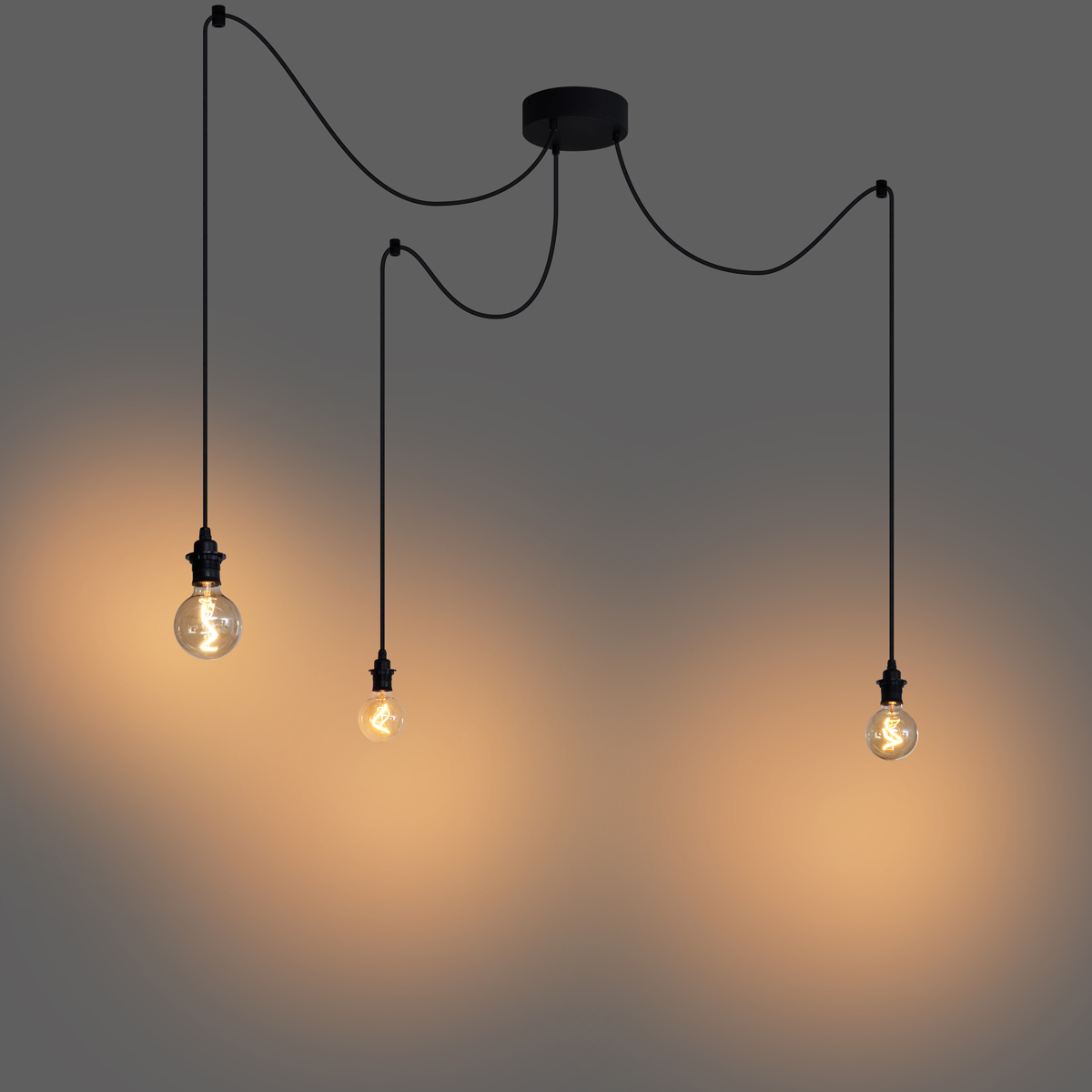 Outdoor Pendant Light Black 3-Lights IP44 - Cava