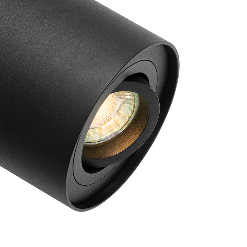 Modern Ceiling Spot Black Rotatable and Tiltable - Rondoo Up