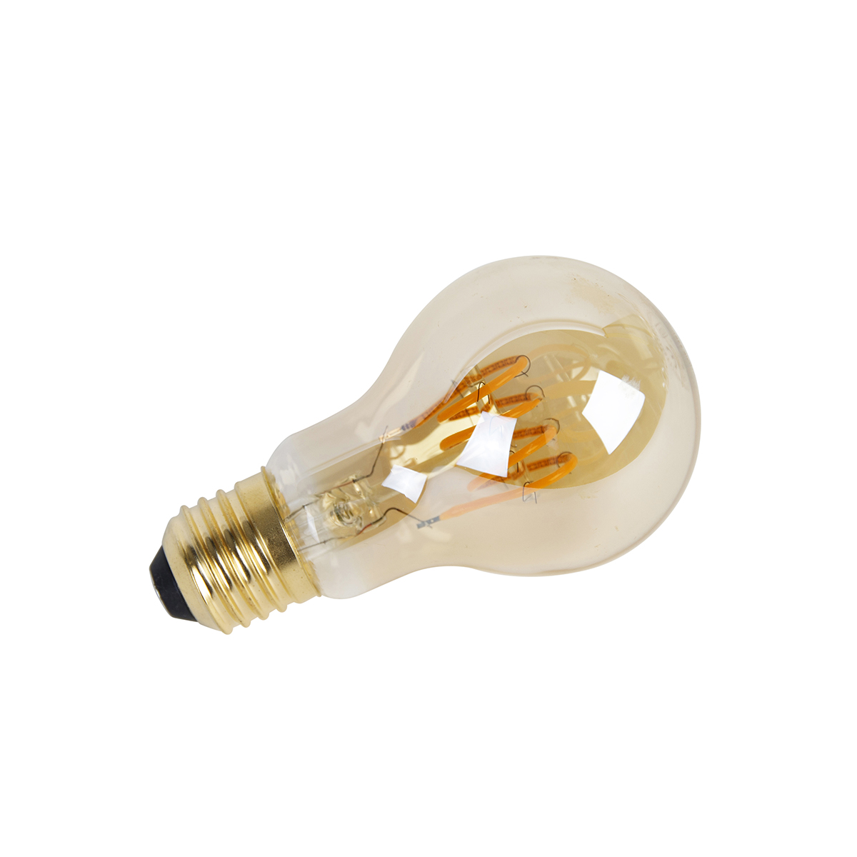 Lampadina LED a spirale E27 dimmerabile A60 Goldline 4W 270lm 2200K