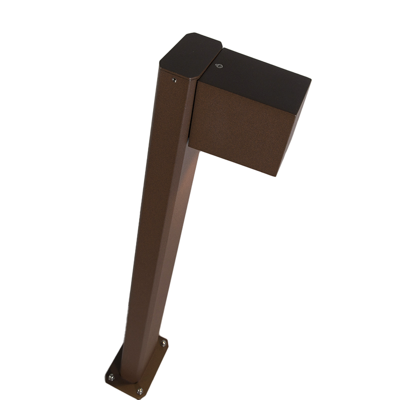 Lampada da esterno industriale in piedi marrone ruggine 65 cm IP44 - Baleno