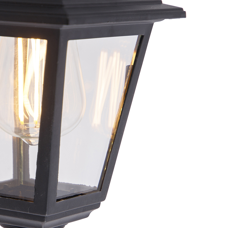 Lampada da parete per esterni classica nera IP44 - Capital
