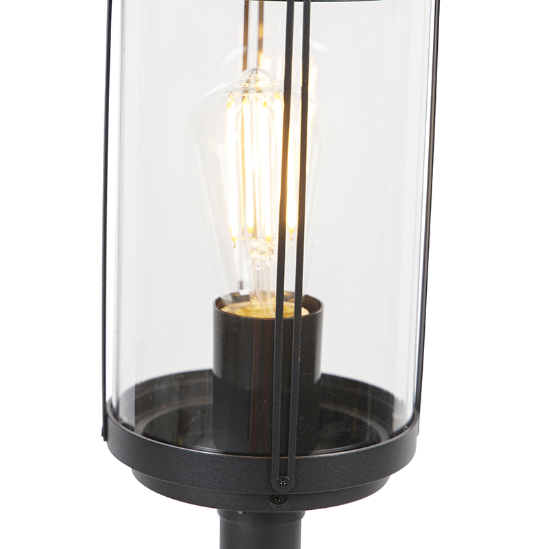 Lampe d'extérieur sur pied design noir 100 cm IP44 - Schiedam
