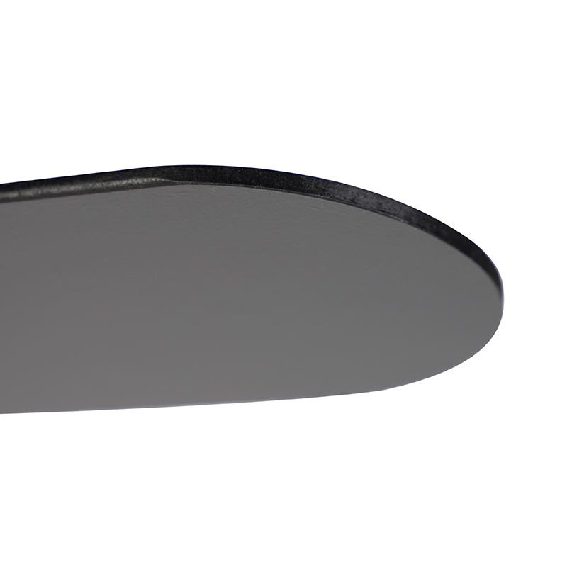Ventilatore a soffitto nero con telecomando - Fanattic