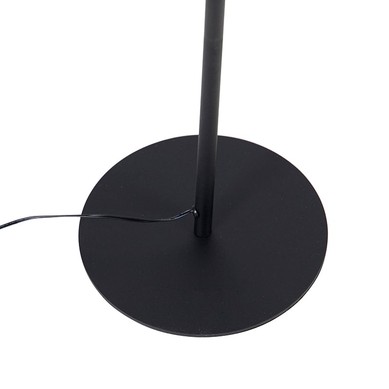 Design floor lamp black incl. LED with touch dimmer - Palka