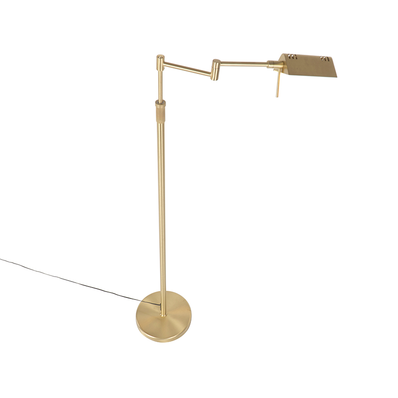 Lámpara pie latón LED dimmer táctil - NOTIA