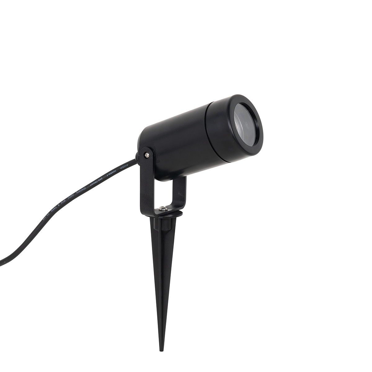 Verstellbarer schwarzer Spike-Strahler IP65 - Solo Eco