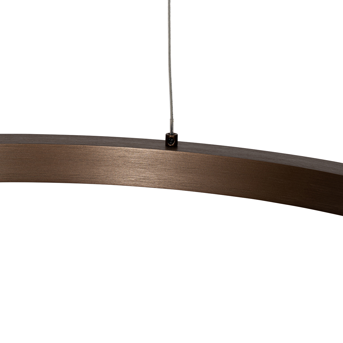Lámpara colgante de bronce 60 cm con LED regulable en 3 pasos - Girello