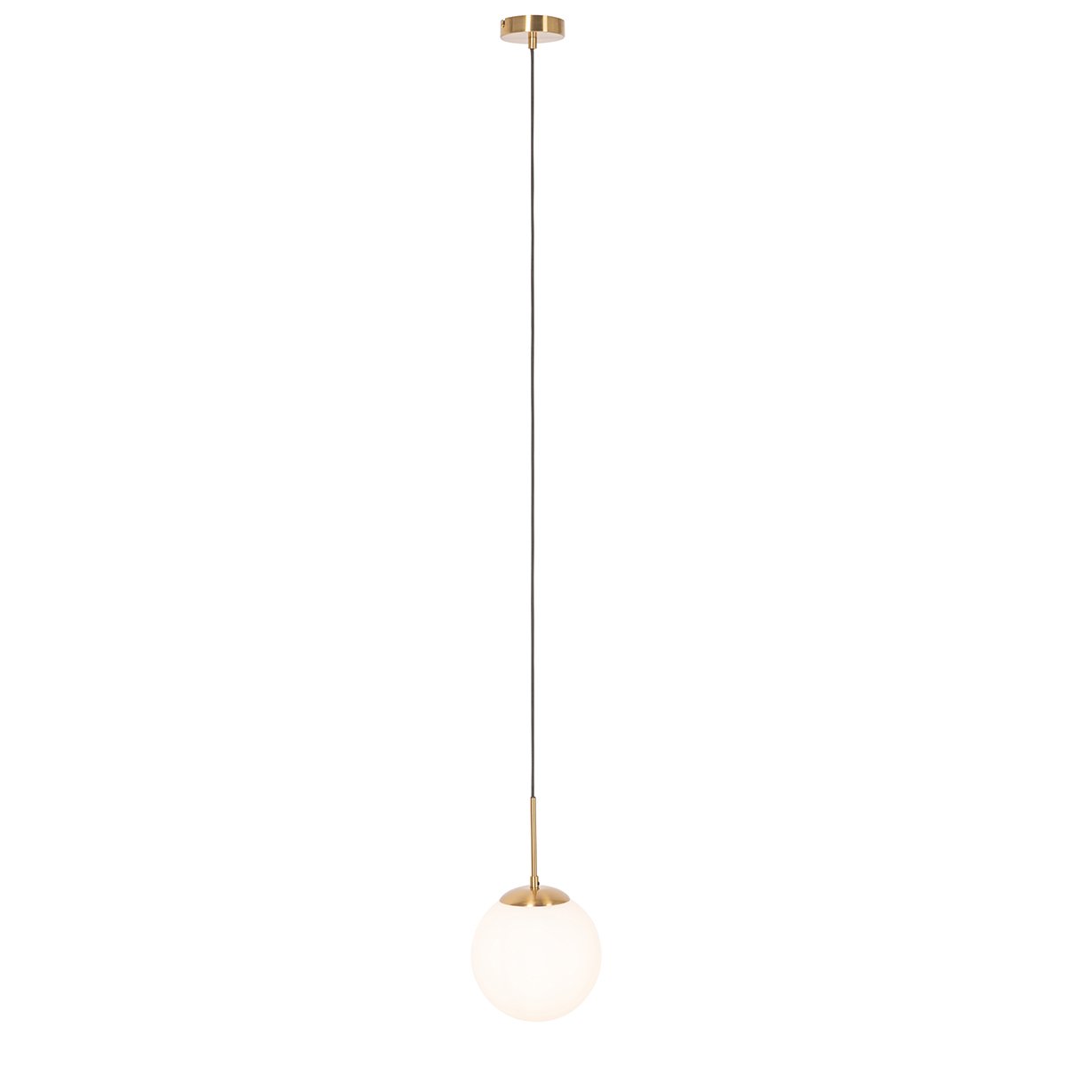Art Deco Pendant Light Gold with Opal Glass - Flore