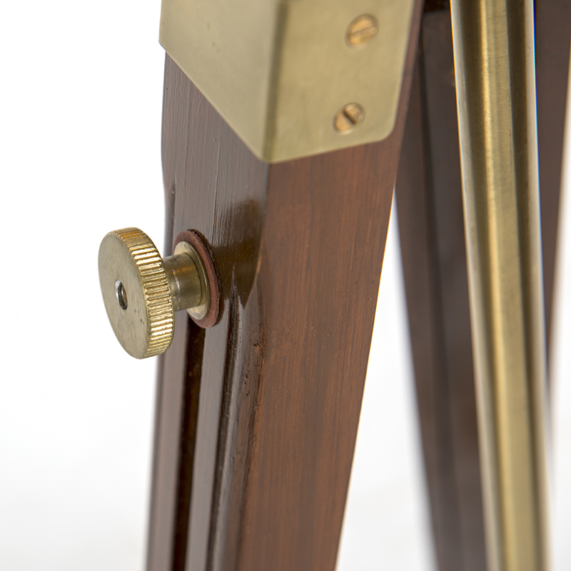 Lampadaire vintage trépied en laiton - Cortin