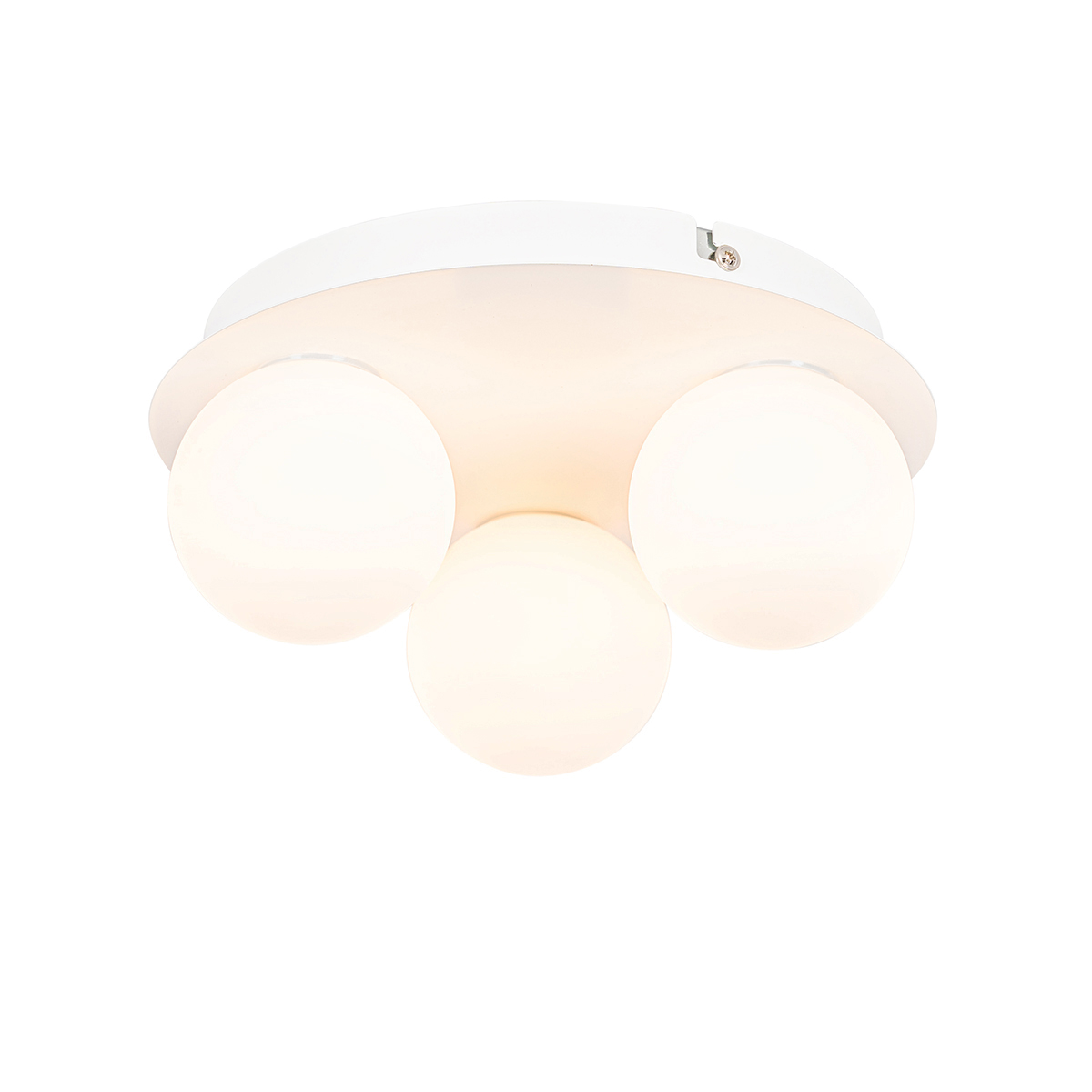 Plafón de baño moderno blanco 3-luces - CEDERIC