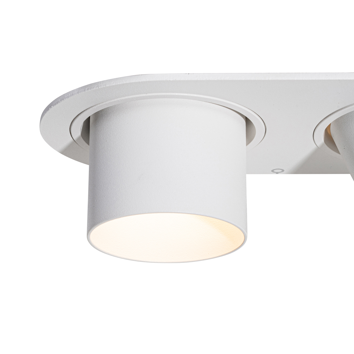 Juego de 6 focos empotrables blancos GU10 50mm 2-Luces - Installa