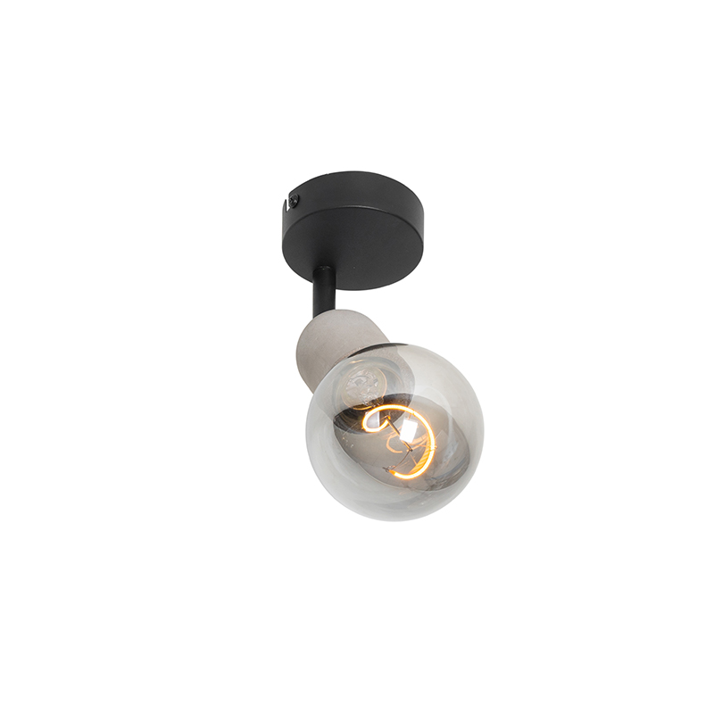 Industrieller Fleck schwarz mit Beton - Pedra