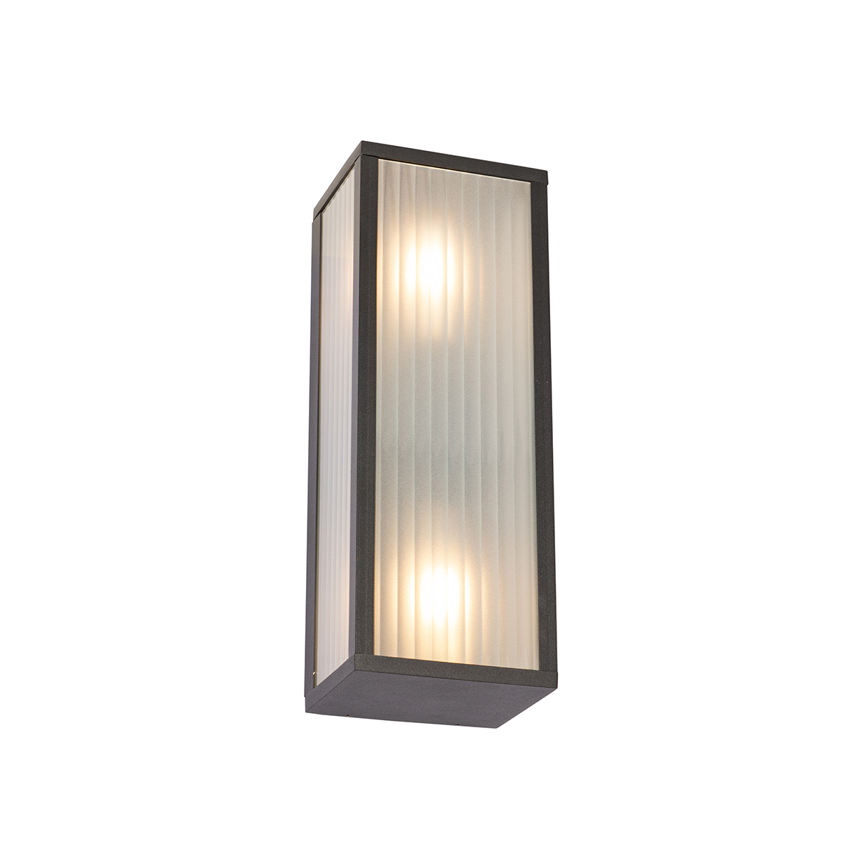 Aplique Pared Exterior Solar QAZQA Industrial Juego De 2 Apliques