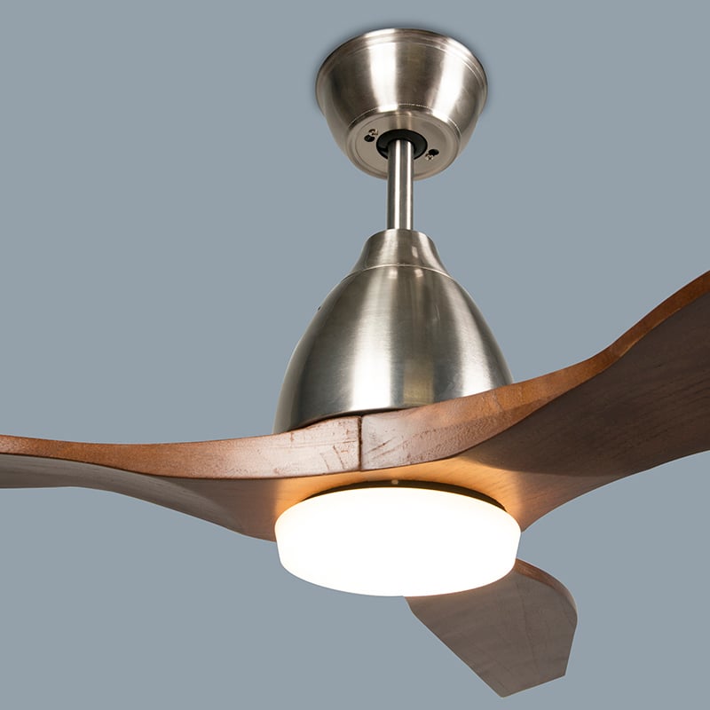 Ventilateur de plafond en bois avec LED et t l commande Ventilateur de plafond en bois avec LED et t l commande
