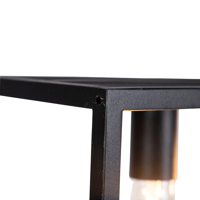 Industrial Pendant Lamp Black 4-Lights - Cage 4