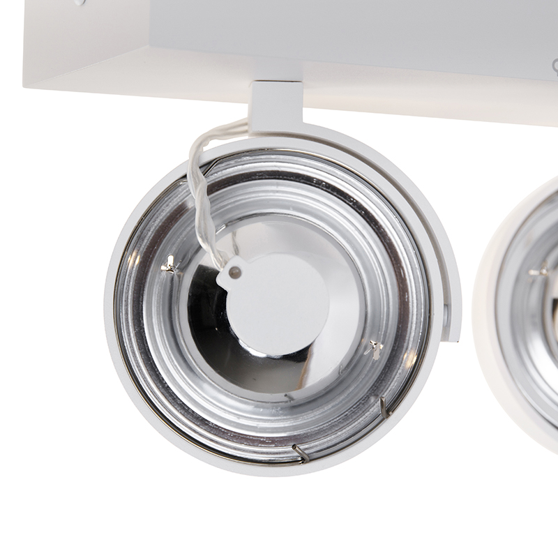 Faretto di design bianco orientabile 2 luci - Go