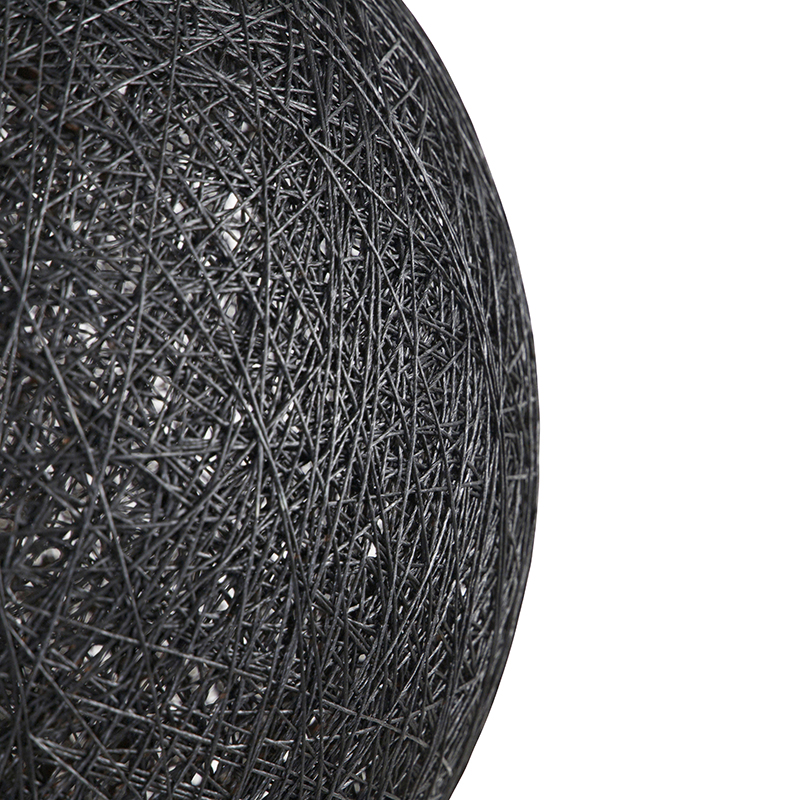 Rustic Pendant Light Black 60 cm - Corda