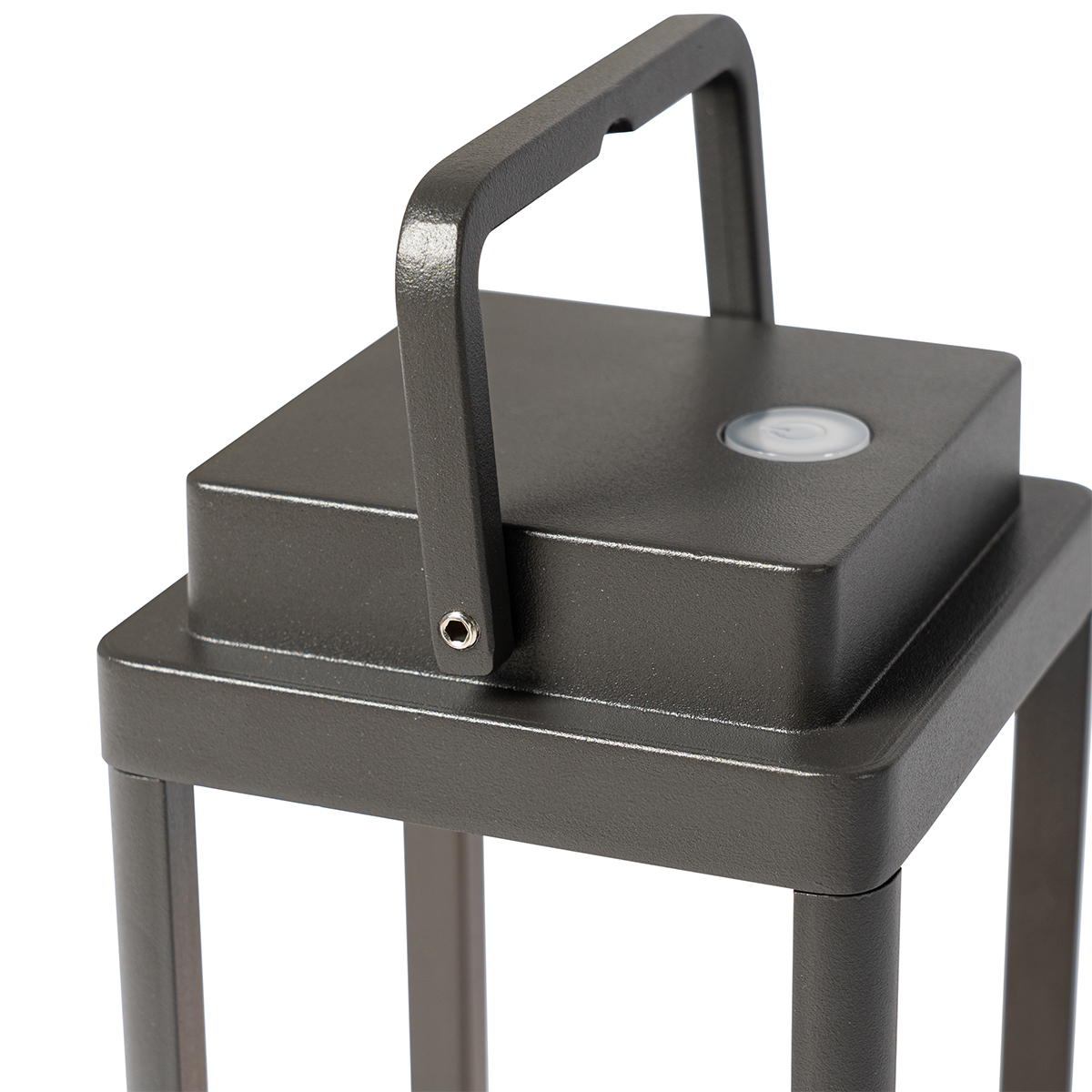 Lámpara de mesa de exterior gris oscuro con LED recargable - Yara
