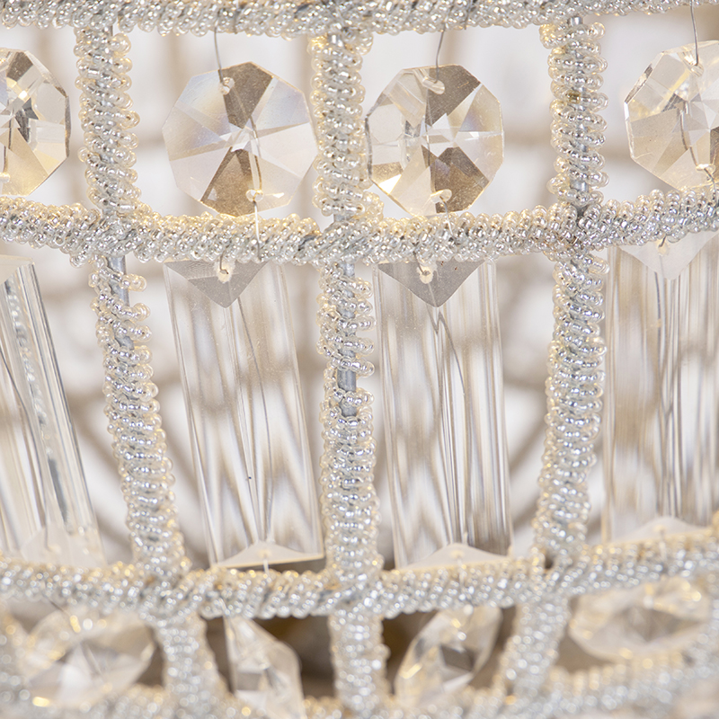 Art Deco Pendant Light Crystal with Gold 35 cm - Kasbah