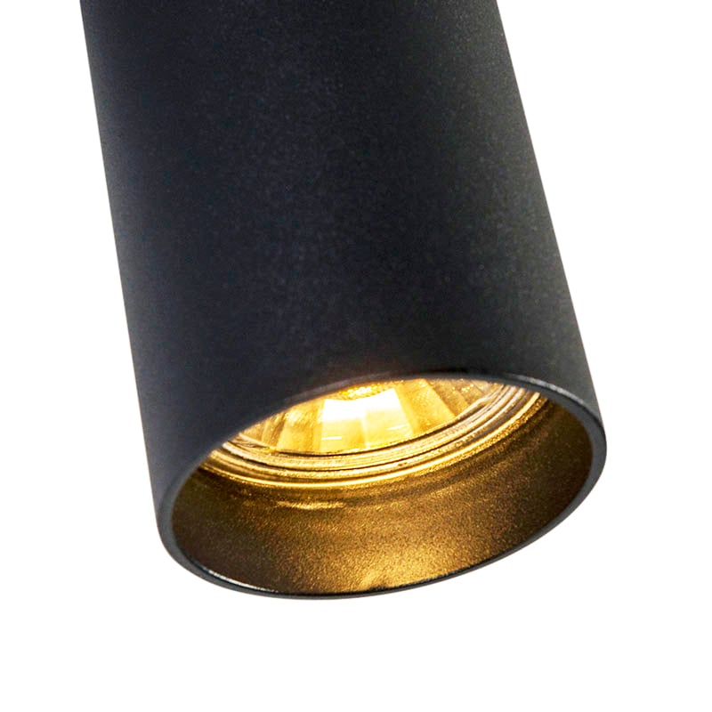 Spot moderne intelligent noir avec WiFi GU10 - Tuba