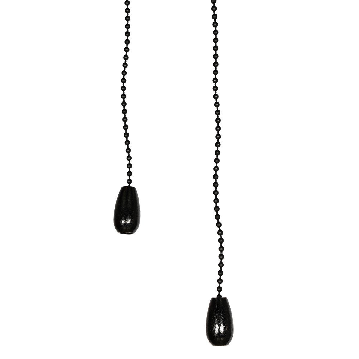Ceiling Fan Black with Wood Print 107.5cm 3-Lights with Pull Switch - Mistral Vidro