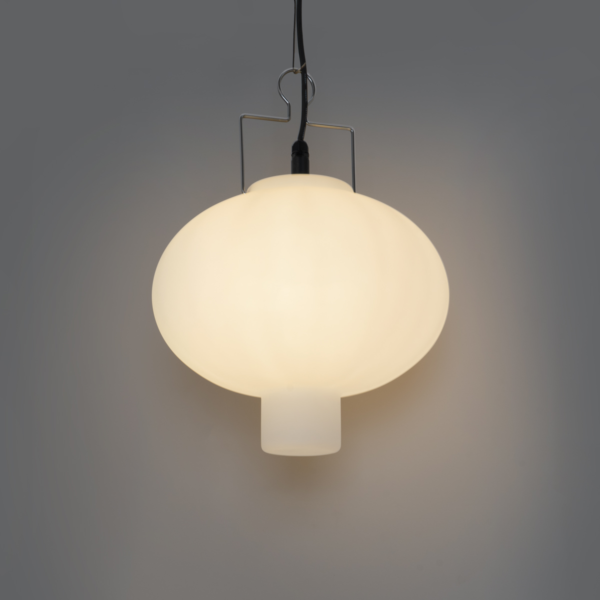 Lampada a sospensione da esterno bianca 35 cm con spina IP44 - Pion