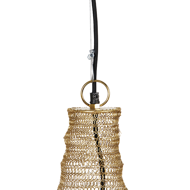 Lámpara colgante oriental dorada 60 cm - Nidum L