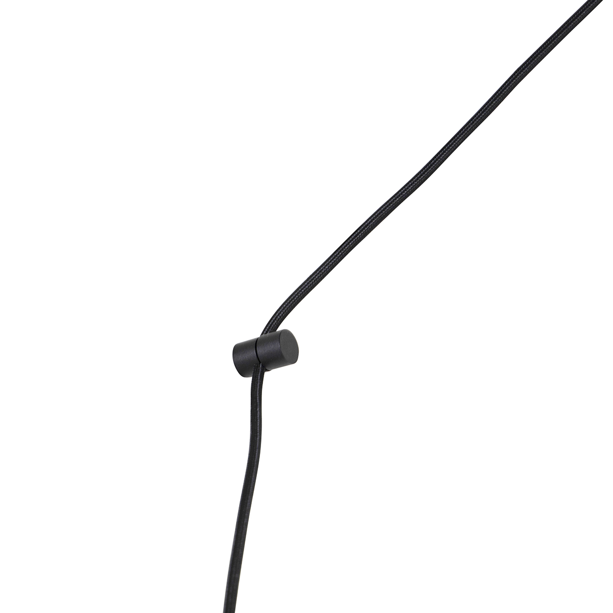 Lampada a sospensione nera con spina incl. PS160 oro dimmerabile - Cavalux