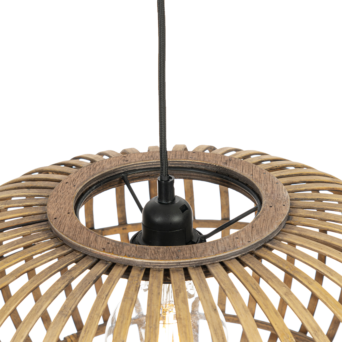 Lámpara colgante oriental de bambú 44 cm - Amira