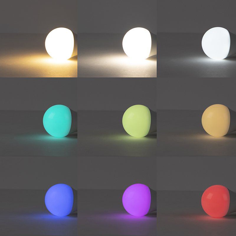Lampada da parete moderna intelligente nera IP65 con Wi-Fi A60 - Houks